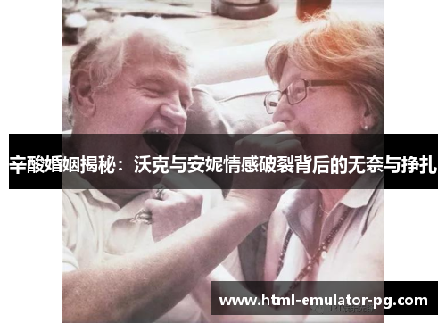辛酸婚姻揭秘:沃克与安妮情感破裂背后的无奈与挣扎