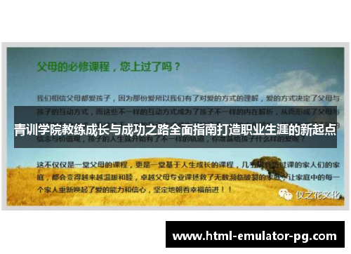 青训学院教练成长与成功之路全面指南打造职业生涯的新起点